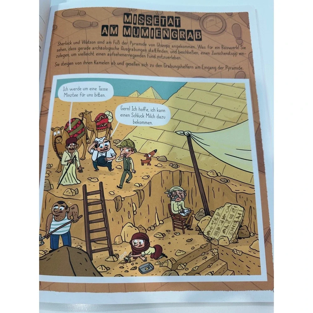 Sherlock Holmes fur Kids Finde den Tater German Childrens Mystery Activity Book